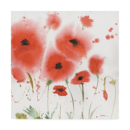 Trademark Fine Art Sheila Golden 'Poppy Celebration Number 5' Canvas Art, 24x24 SG05872-C2424GG